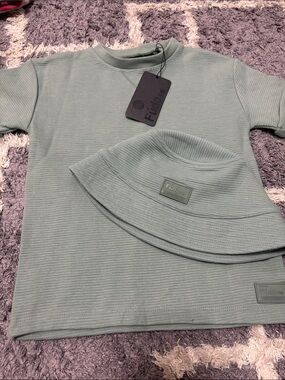 Kids short  Sleeve Tee in Sage Green